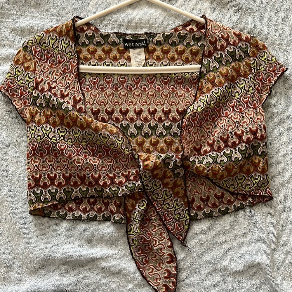 Wet seal crop top
